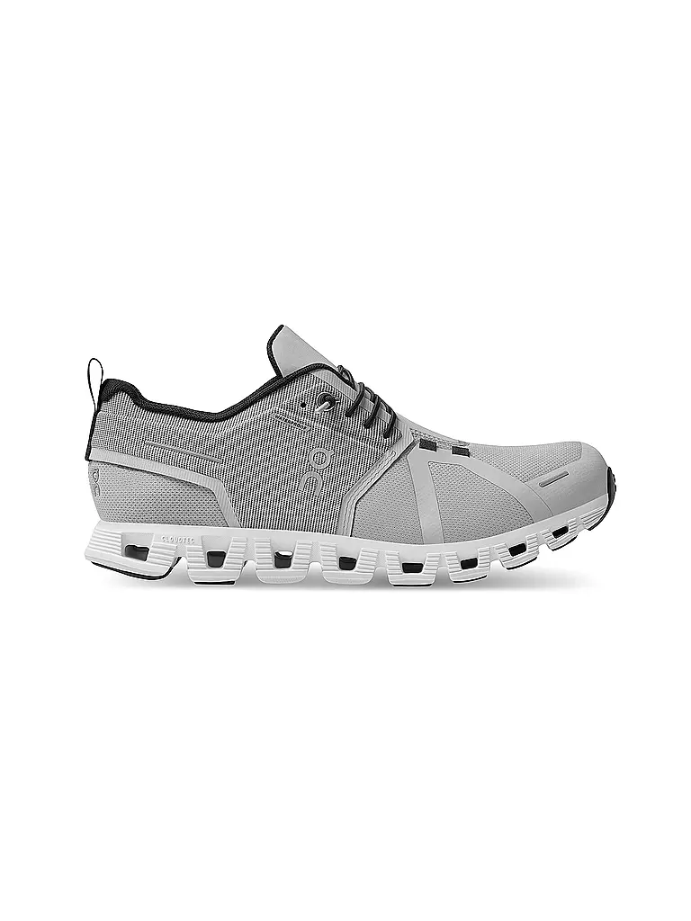 ON Damen Laufschuhe Cloud 5 Waterproof GLACIER WHITE grau